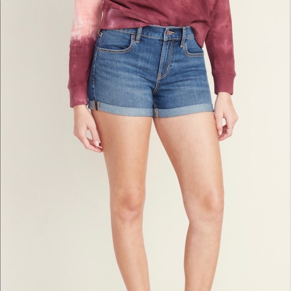 Blue jean shorts